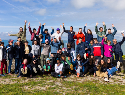 Photo souvenir des participants au séjour d'initiation à la voile handivalide